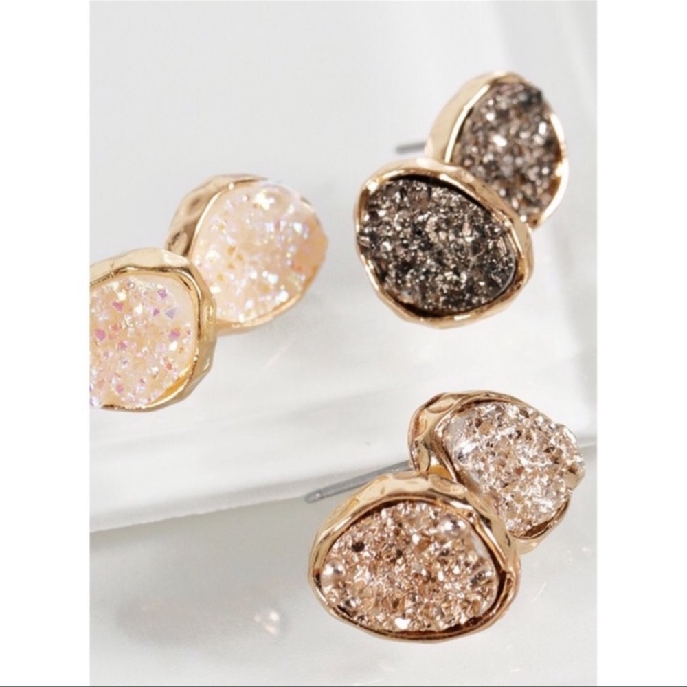 COLOR OPTIONS | Druzy earrings
